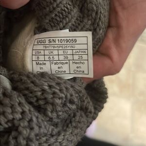 Gray UGG boots worn a couple times weren’t what I expected